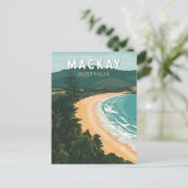 Mackay Australië Travel Art Vintage Briefkaart (Staand voorkant)
