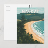 Mackay Australië Travel Art Vintage Briefkaart (Voorkant / Achterkant)
