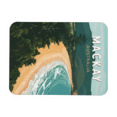 Mackay Australië Travel Art Vintage Magneet (Horizontaal)