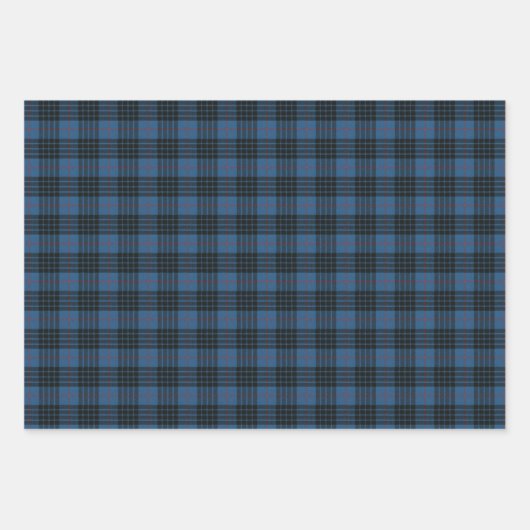 MacKay Blue Ancient Original Scottish Tartan Inpakpapier Vel (Voorkant)