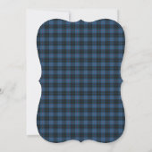 MacKay Blue Ancient Original Tartan Huwelijksuitno Kaart (Achterkant)
