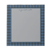 MacKay Blue Ancient Origineel Schotse Tartan  Notitieblok (Voorkant)