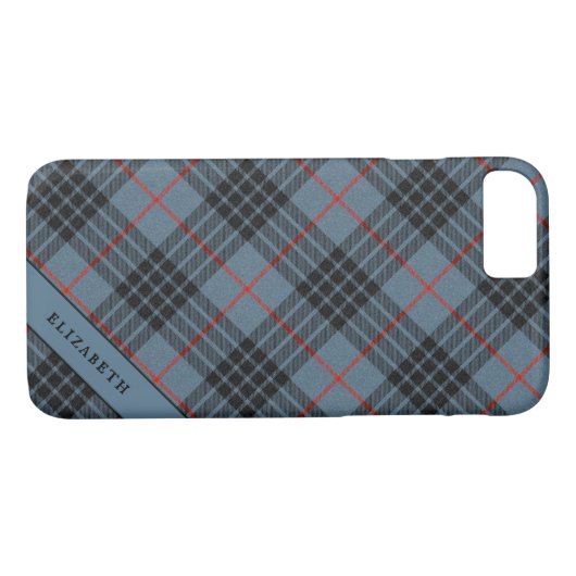 MacKay Blue Clan Tartan Scottish Pset Case-Mate iPhone Case (Achterkant (Horizontaal))