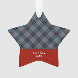 MacKay Blue Clan Tartan Scottish Pset Ornament