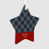 MacKay Blue Clan Tartan Scottish Pset Ornament (voorkant)
