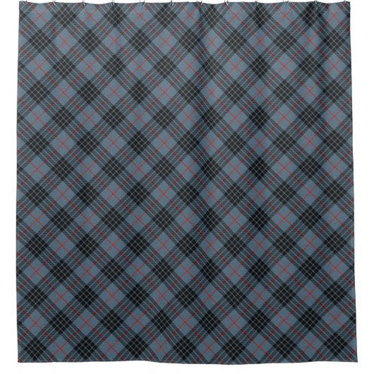 MacKay Blue Schotse badkamer gordijn (Voorkant)