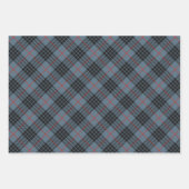MacKay Blue Tartan Pattern Inpakpapier Vel (Voorkant 2)