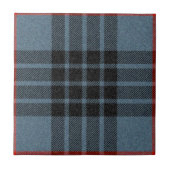 MacKay Blue Tartan Pattern Tegeltje (Voorkant)