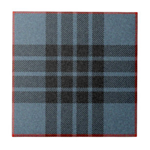 MacKay Blue Tartan Pattern Tegeltje