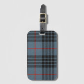 MacKay Blue Tartan Pset Scottish Pattern Bagagelabel (Voorkant (verticaal))