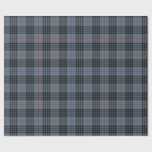 MacKay Blue Tartan Pset Scottish Pattern Cadeaupapier (Vlak)