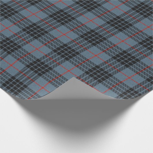 MacKay Blue Tartan Pset Scottish Pattern Cadeaupapier (Hoek)