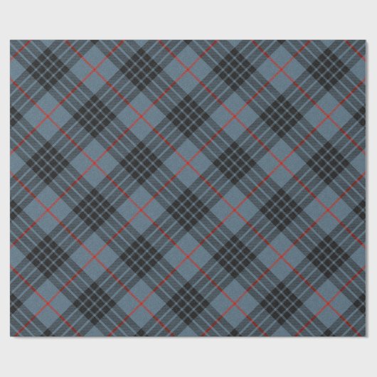 MacKay Blue Tartan Pset Scottish Pattern Cadeaupapier (Vlak)