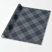 MacKay Blue Tartan Pset Scottish Pattern Cadeaupapier (Uitgerold)
