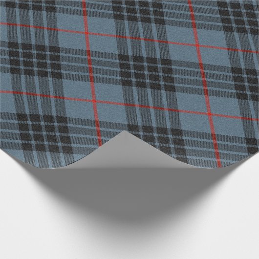 MacKay Blue Tartan Pset Scottish Pattern Cadeaupapier (Hoek)