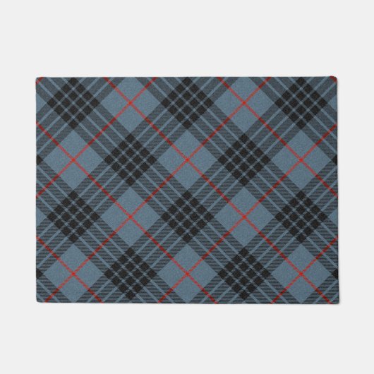 MacKay Blue Tartan Pset Scottish Pattern Deurmat (Voorkant)