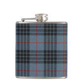 MacKay Blue Tartan Pset Scottish Pattern Heupfles (Voorkant)
