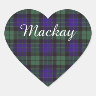 Mackay clan Plaid Schotse tartan Hart Sticker