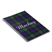 Mackay clan Pset Scottish tartan Notitieboek (Rechterzijde)