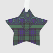 Mackay clan Pset Scottish tartan Ornament (achterkant)