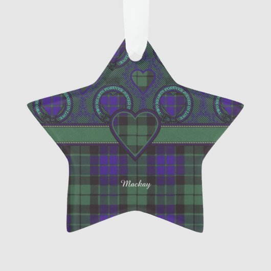 Mackay clan Pset Scottish tartan Ornament (voorkant)