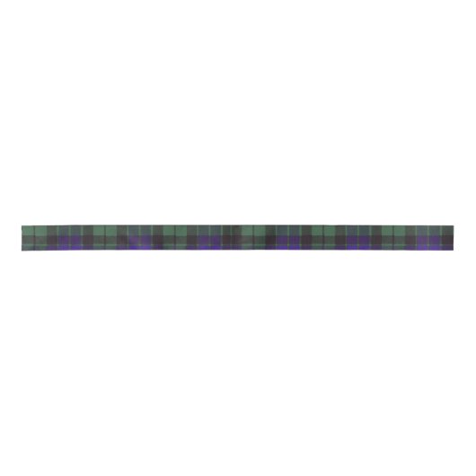 Mackay clan Pset Scottish tartan Satijnen Lint (Voorkant)