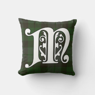 MacKay Clan Tartan Monogram Kussen