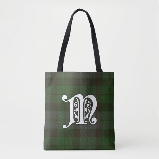 MacKay Clan Tartan Monogram Tote Bag (Voorkant)
