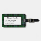 MacKay Clan Tartan Pset Bagagelabel (Voorkant horizontaal)