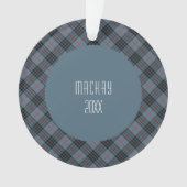 MacKay Clan Tartan Schots Plaid Ornament (voorkant)