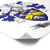 MacKay Family Crest Coat of Arms Poster (Hoek)