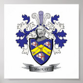 MacKay Family Crest Coat of Arms Poster (Voorkant)