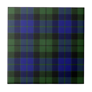 MacKay Green Clan Hunting Tartan Pset Tegeltje
