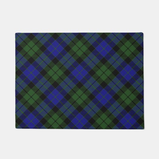 MacKay Green Scottish Clan Tartan Pset Deurmat (Voorkant)