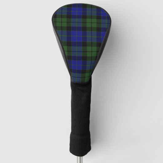 MacKay Green Scottish Clan Tartan Pset Golfheadcover (Voorkant)