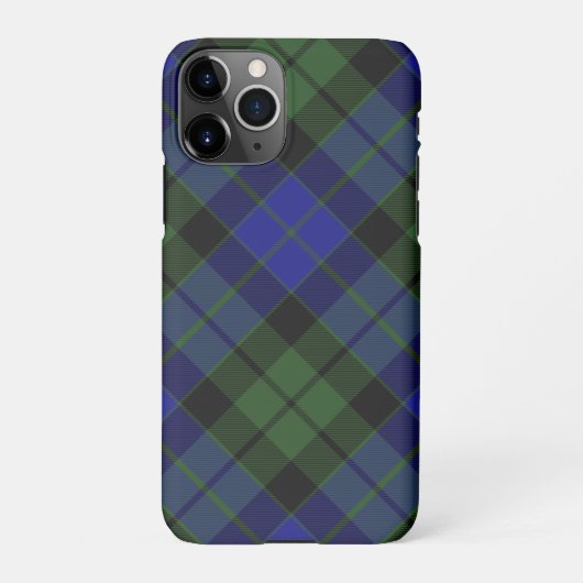 MacKay Green Scottish Clan Tartan Pset iPhone Hoesje (Achterkant)