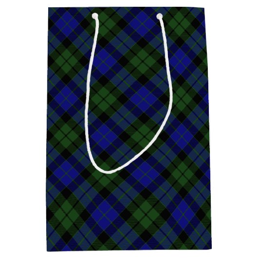MacKay Green Scottish Clan Tartan Pset Medium Cadeauzakje (Voorkant)