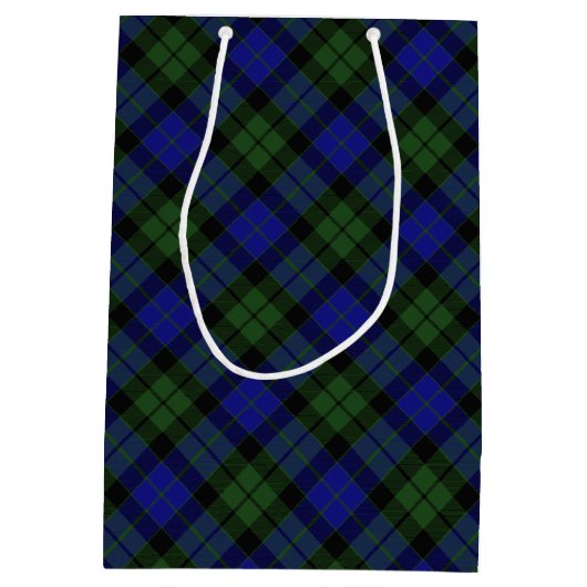 MacKay Green Scottish Clan Tartan Pset Medium Cadeauzakje (Achterkant)