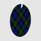 MacKay Green Scottish Clan Tartan Pset Ornament (voorkant)