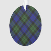 MacKay Green Scottish Clan Tartan Pset Ornament (voorkant)