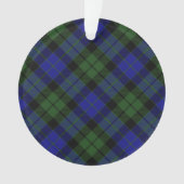 MacKay Green Scottish Clan Tartan Pset Ornament (voorkant)