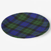MacKay Green Scottish Clan Tartan Pset Papieren Bordje (Gekanteld)