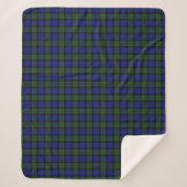 MacKay Green Scottish Clan Tartan Pset Sherpa Deken (Voorkant)