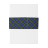 MacKay Green Scottish Clan Tartan Pset Uitnodigingen Wikkel (Achterkant Voorbeeld)