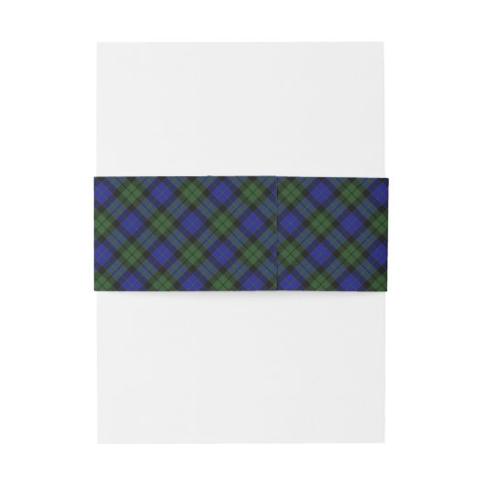 MacKay Green Scottish Clan Tartan Pset Uitnodigingen Wikkel (Achterkant Voorbeeld)