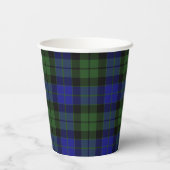 MacKay Green Tartan Scottish Pset Pattern Papieren Bekers (Achterkant)