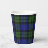 MacKay Green Tartan Scottish Pset Pattern Papieren Bekers (Voorkant)