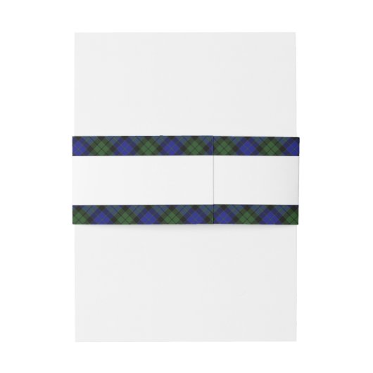 MacKay Green Tartan Scottish Pset Uitnodigingen Wikkel (Achterkant Voorbeeld)