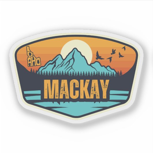 Mackay, Idaho Sticker (Voorkant)