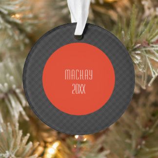 MacKay Marled Tartan Plaid Schots Patroon Ornament